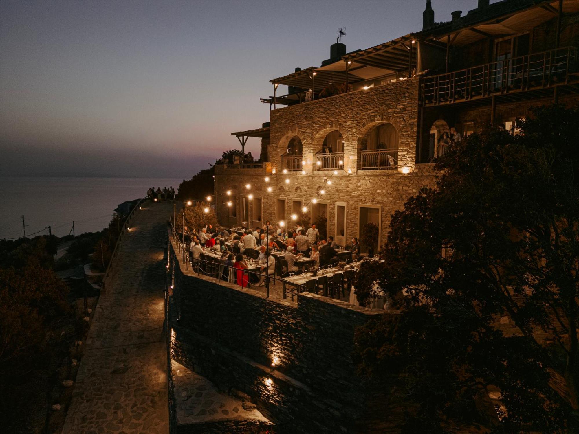 Aparthotel Aegean Castle Andros - Adults Only Agia Eleousa Exterior foto