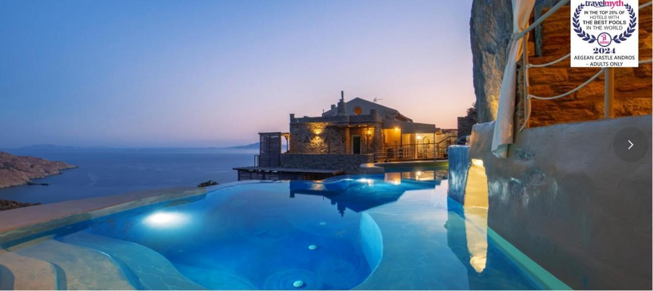Aparthotel Aegean Castle Andros - Adults Only Agia Eleousa Exterior foto